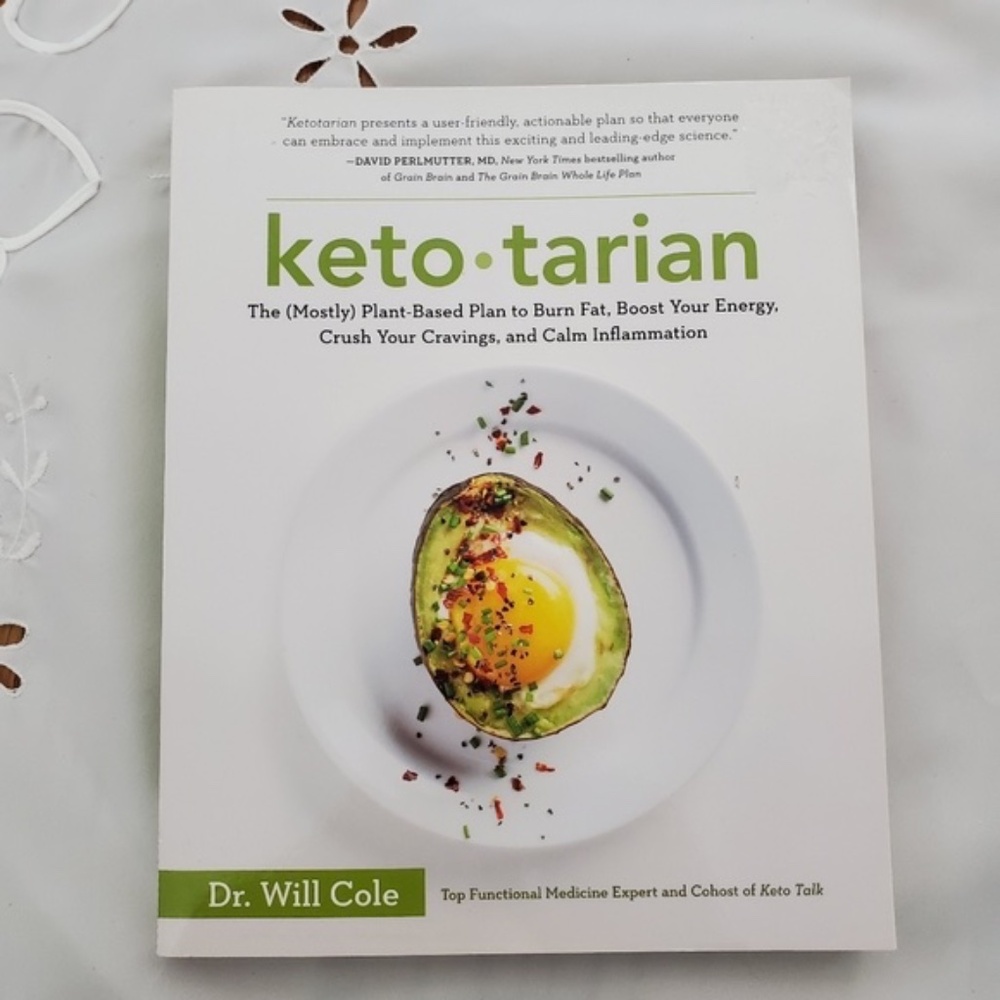 Keto-tarian Cookbook by Dr. Will Cole - White and Green